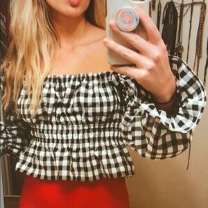 Checkered blouse